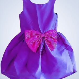 Memory Lane: Purple Dress with Pink Bow